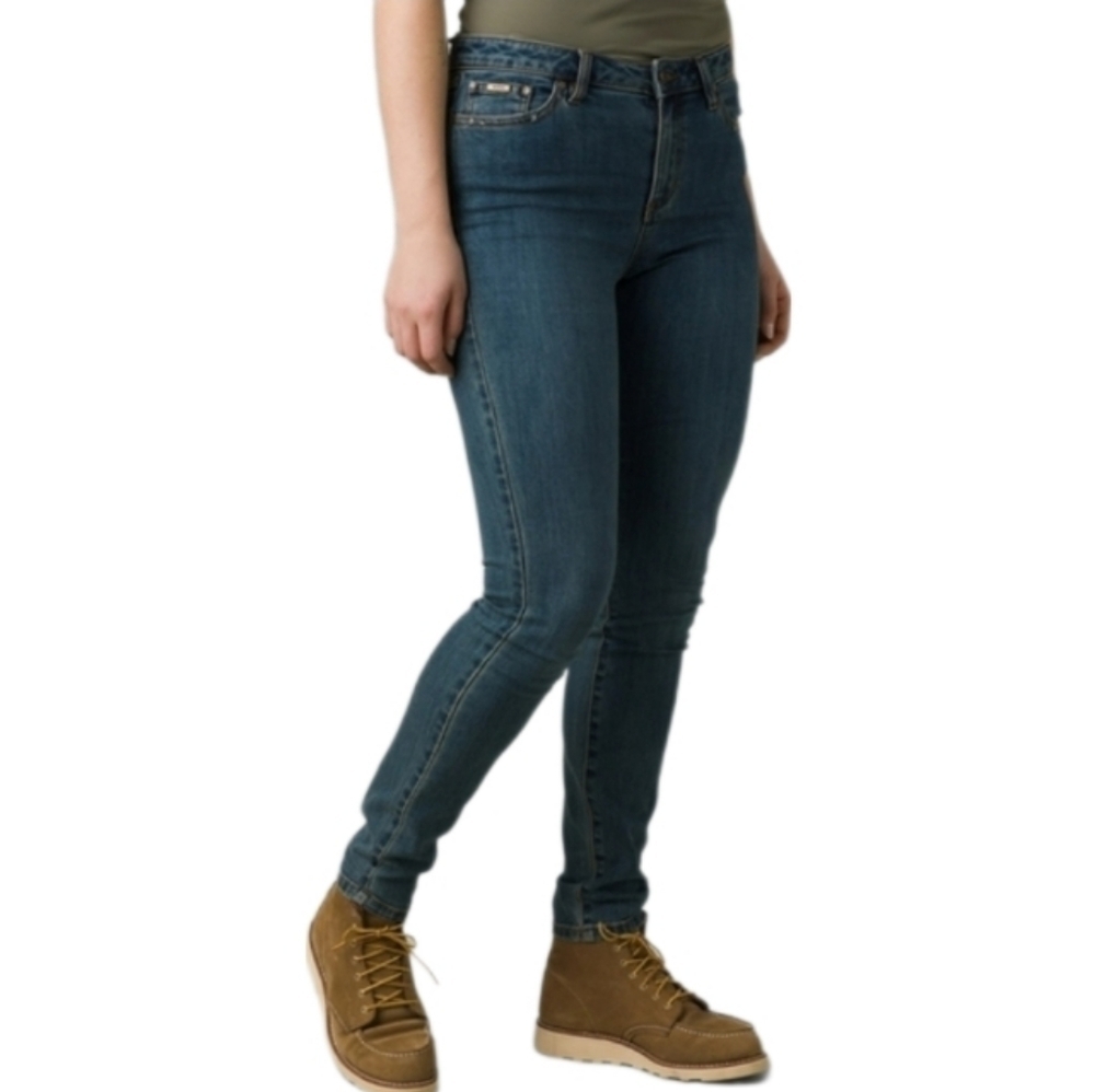 Prana Sienna Organic Cotton Skinny Jeans in True‎ Blue size 2/26 SHORT NWT